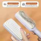 4-in-1 Self-Cleaning Hair Brush