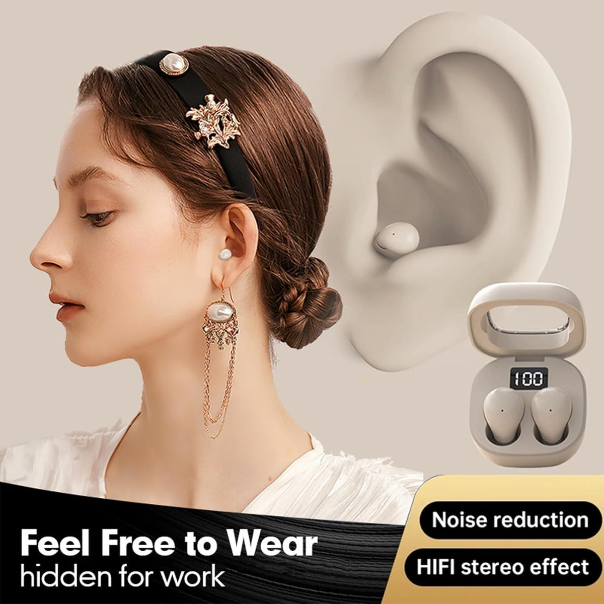 Mini Pro4SS Invisible True Wireless Bluetooth Earbuds